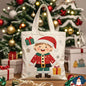 Santa Claus Gift Christmas Eve Portable Canvas Bag