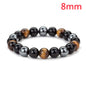 Natural Tiger Eye Stone Bracelet - Handwoven Healing Crystal Bracelet for Men & Women