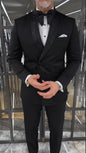 Men's Premium Tuxedo Blazer with Gold Chain Detail - Luxury Formal Jacket