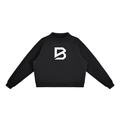 Mock-Neck Fleece Sweatshirt - Essential Gym Crewneck | BRACE