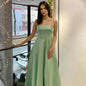 Elegant Summer Dress: Solid Color Sleeveless Backless Tube Top Maxi Dress for Women