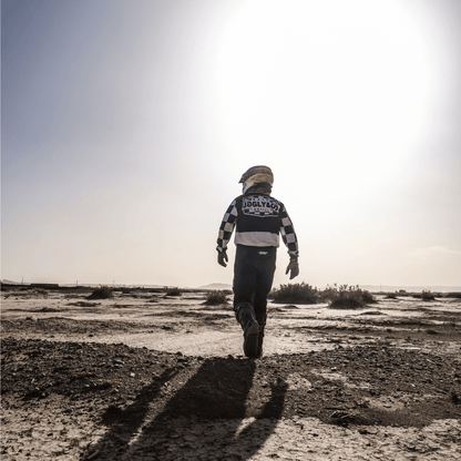 Chequered Vintage Motocross Jersey