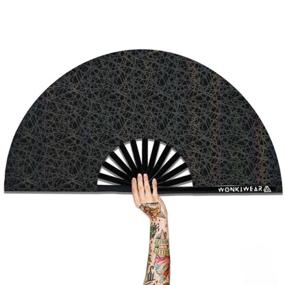 XL Festival Fan – Flash Reflective Entrapment Rave Fan
