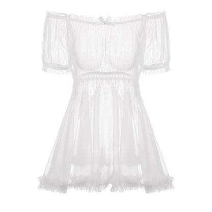 Chiffon Short Skirt Plus-size Sexy Nightwear For Women