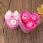 Soap Flower Gift Box Valentine's Day Gift Mother's Day Creative Gifts Bear Flower Rose Heart Shaped Tin Box