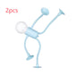 Changeable Shape Funny Sportsman Night Light Versatile Lamp Creative Funny Quirky Button Battery Desk Lamp Ornament Vacuum Suction