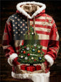 European And American Winter Merry Christmas Hoodie With Pocket