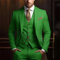 Men's Slim Fit Three-Piece Suit - Jacket, Vest & Trousers Set