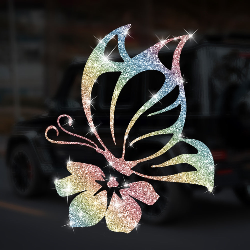 Cartoon Shiny African Woman Automobile Sticker