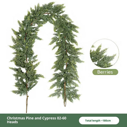 Thickened Cedar Rattan Decorations Christmas Pine And Cypress Rattan