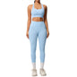 Cloud Sensation Yoga Set – Brushed Solid Color Sports Bra & High-Waist Leggings