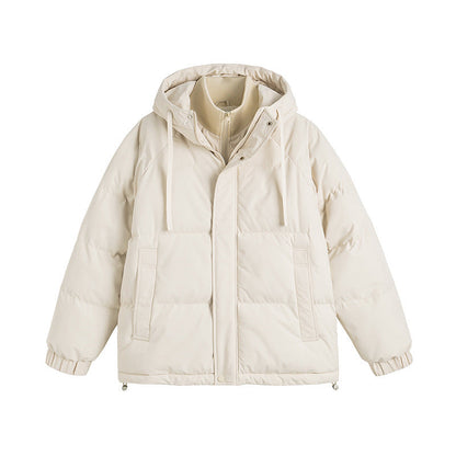 Winter Fake Two-piece Cotton-padded Coat For Men And Women Loose Cotton Jacket