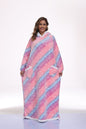 Oversized Wearable Hooded Blanket With Print Glow In The Dark Long Size Sherpa Warm Sweatshirt For Women