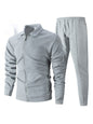 Autumn Youth Zipper Pocket Lapels Slim Fit Men's Jacket Suits
