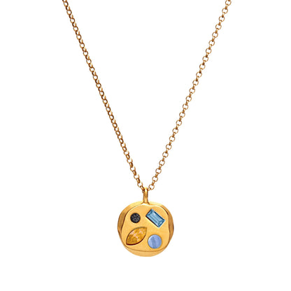 Colorful Zircon Mom Necklace December Birthday Stone Valentine's Day Gift Gifts For Moms Necklace