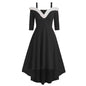 Women's Deep V Strapless Swing Dress