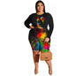 Women's Fashionable Casual Two-Piece Set Printed Top And Shorts