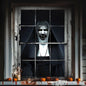 3D Holiday Window Cover Witch Halloween Window Cover