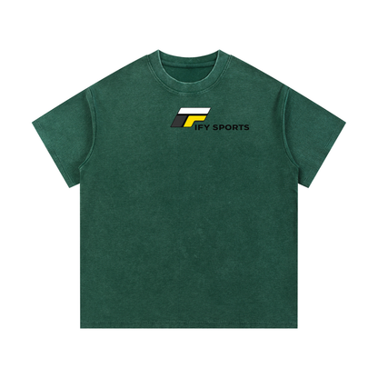 Mineral Wash Waffle Knit T-Shirt