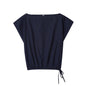 Foreign Trade Wholesale Off-neck Flounced Sleeve Linen Shirt Top Wide Leg Trousers