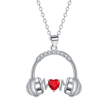 Headset Pendant Personalized Love Necklace Valentine's Day Gift