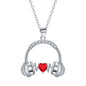 Headset Pendant Personalized Love Necklace Valentine's Day Gift