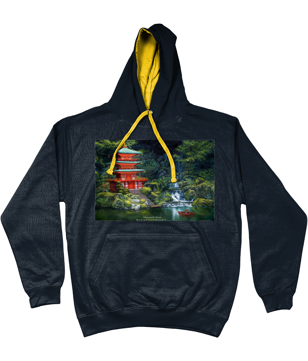 ASLAN Hoodie two tone-Grey Various Colours and Sizes
