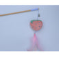 Cat Toy Teaser Plush Feather Bell Teaser Relieving Boredom Self-Hi Pet