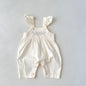 Baby Girl's Loose Adjustable Suspender Romper