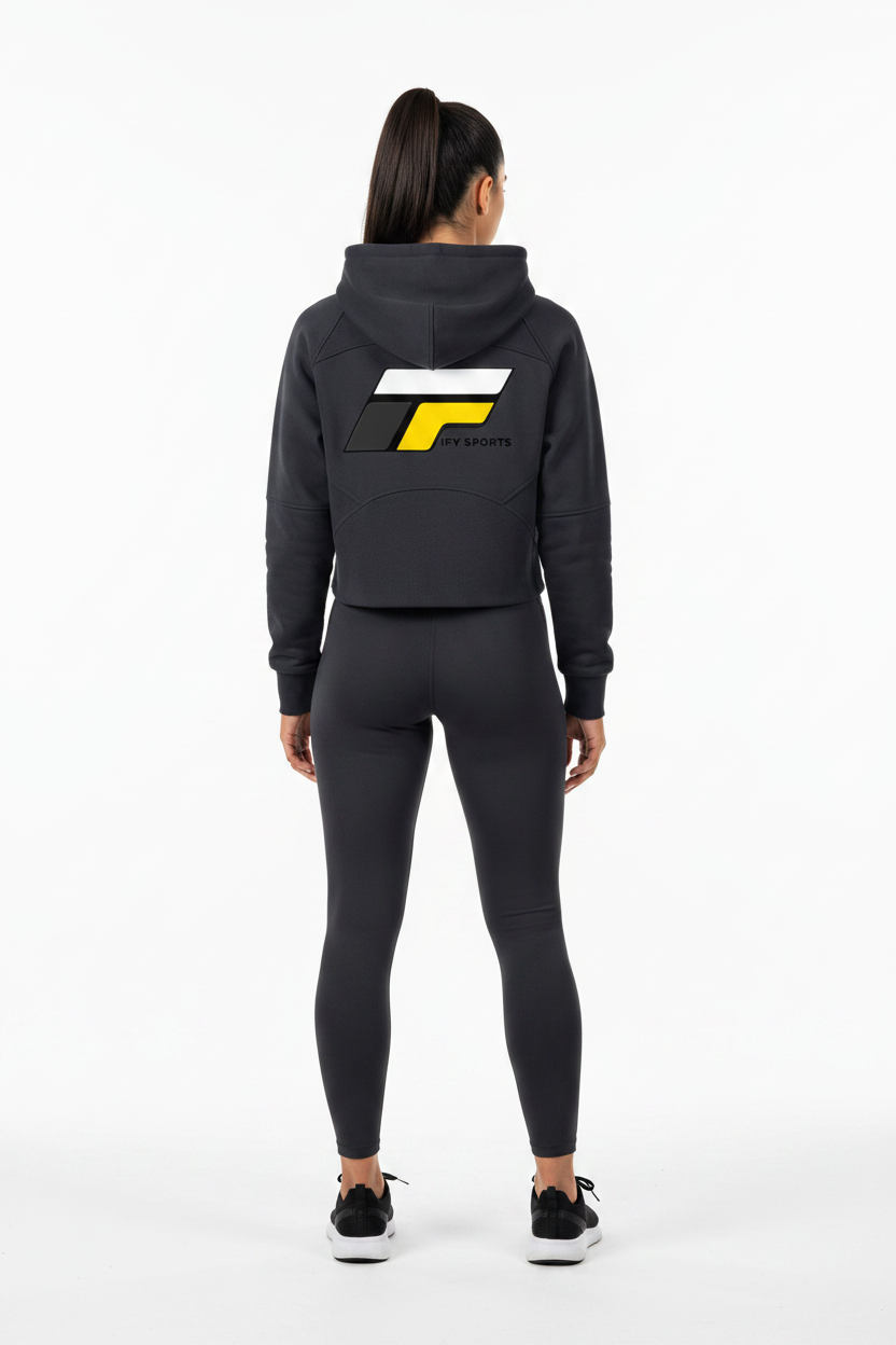 Cropped Half-Zip Hoodie