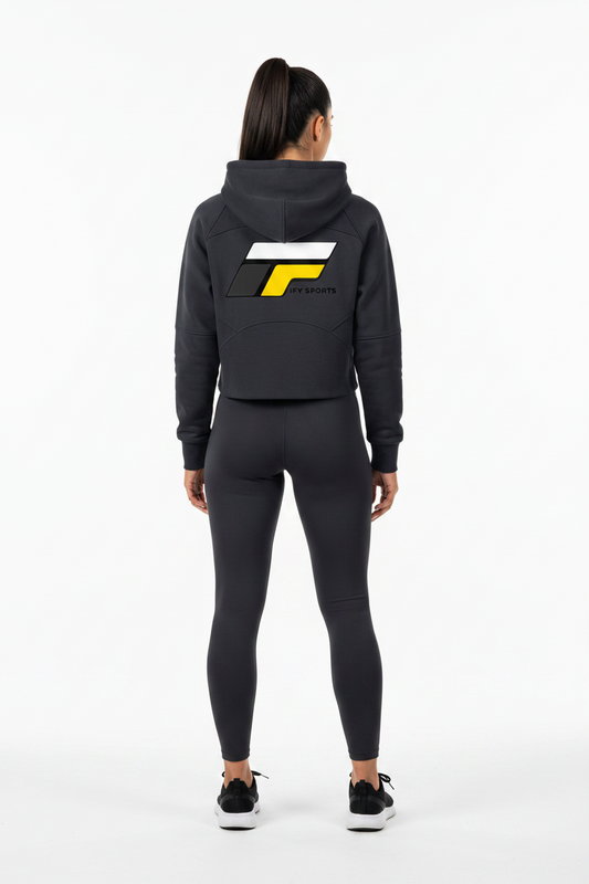 Cropped Half-Zip Hoodie