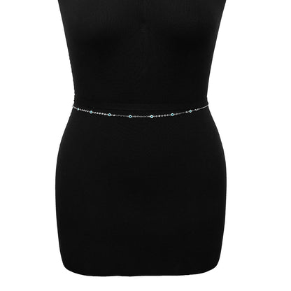 Creative Sequin Eye Pendant Stitching Body Chain Women