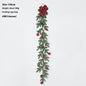 Christmas Decoration Upside Down Christmas Tree Horn Rattan Christmas Wreath
