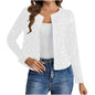 Fashionable Cardigan Long-sleeve Gold-foil Jacket For Women