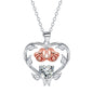 Heart-shaped Rose Pendant Necklace Valentine's Day Gift