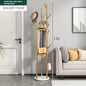 Luxury Marble & Metal Wall Shelf - Modern Floating Storage Organizer for Living Room & Bedroom