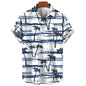 Men’s Summer Vintage V-Neck Shirt – Lightweight Casual Tee