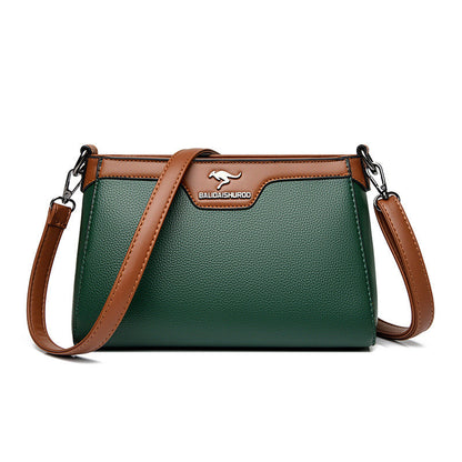 One Shoulder Soft Leather Small Square Stitching Women's Cross-body Bag - Premium Designer Style
