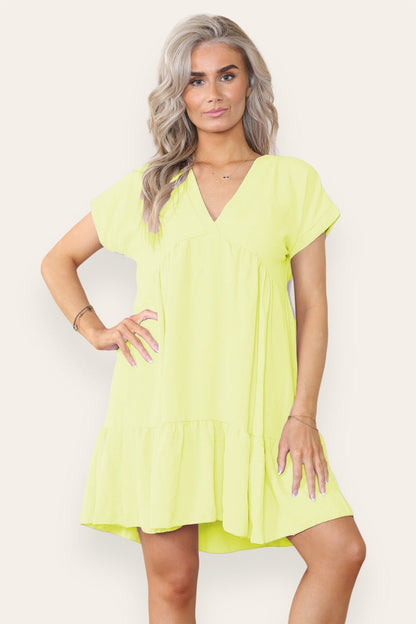 Fancy Style Tiered Smock Dress