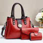 Faux Leather Shoulder, Handbags, Pouch, Wallet Set
