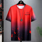 Gradient Half-length Sleeve Versatile Casual T-shirt