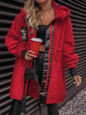 Women's Mid-Length Casual Anorak Coat - Army Green Windbreaker Jacket