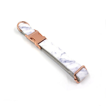 Creative And Simple Marble Print Pet Collar