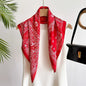 Women's Retro Printed Korean-Style Fashionable All-Match Professional Silk Scarf