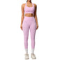 Cloud Sensation Yoga Set – Brushed Solid Color Sports Bra & High-Waist Leggings