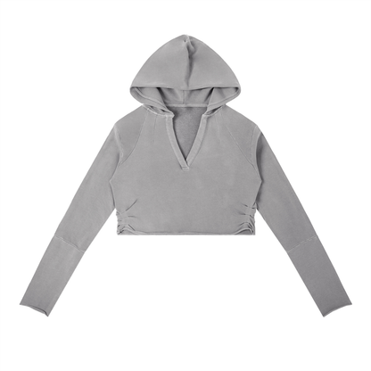 Vintage Washed Raw Edge Hoodie - Premium Fleece Gym Hoodie | BRACE