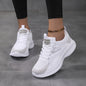 Lightweight And Simple Low-Top Air Cushion Sports Shoes for Women, Breathable Knitted Casual Footwear.