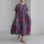 Ladies' Fashionable Patterned Dress With Slim Fit
