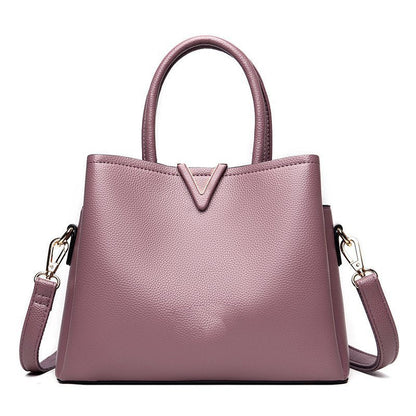 Women's Large Leather Tote Bag | 3 Compartment Work Bag