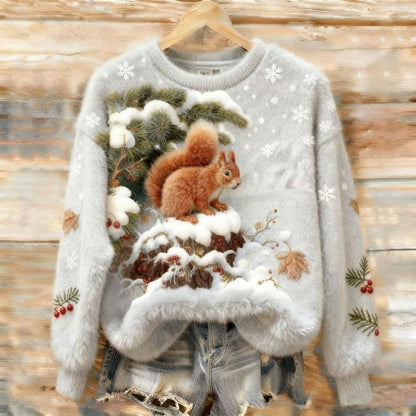 Women's Flannel Hoodie For Christmas, Autumn And Winter